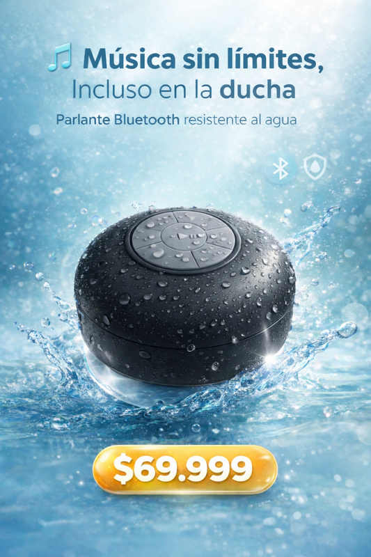 Parlante Ducha Impermeable Bluetooth